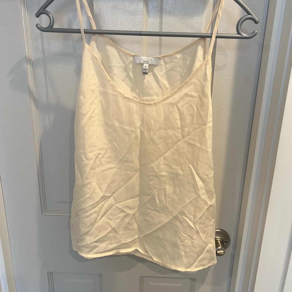 ADAM Adam Lippes 100% silk ivory camisole.